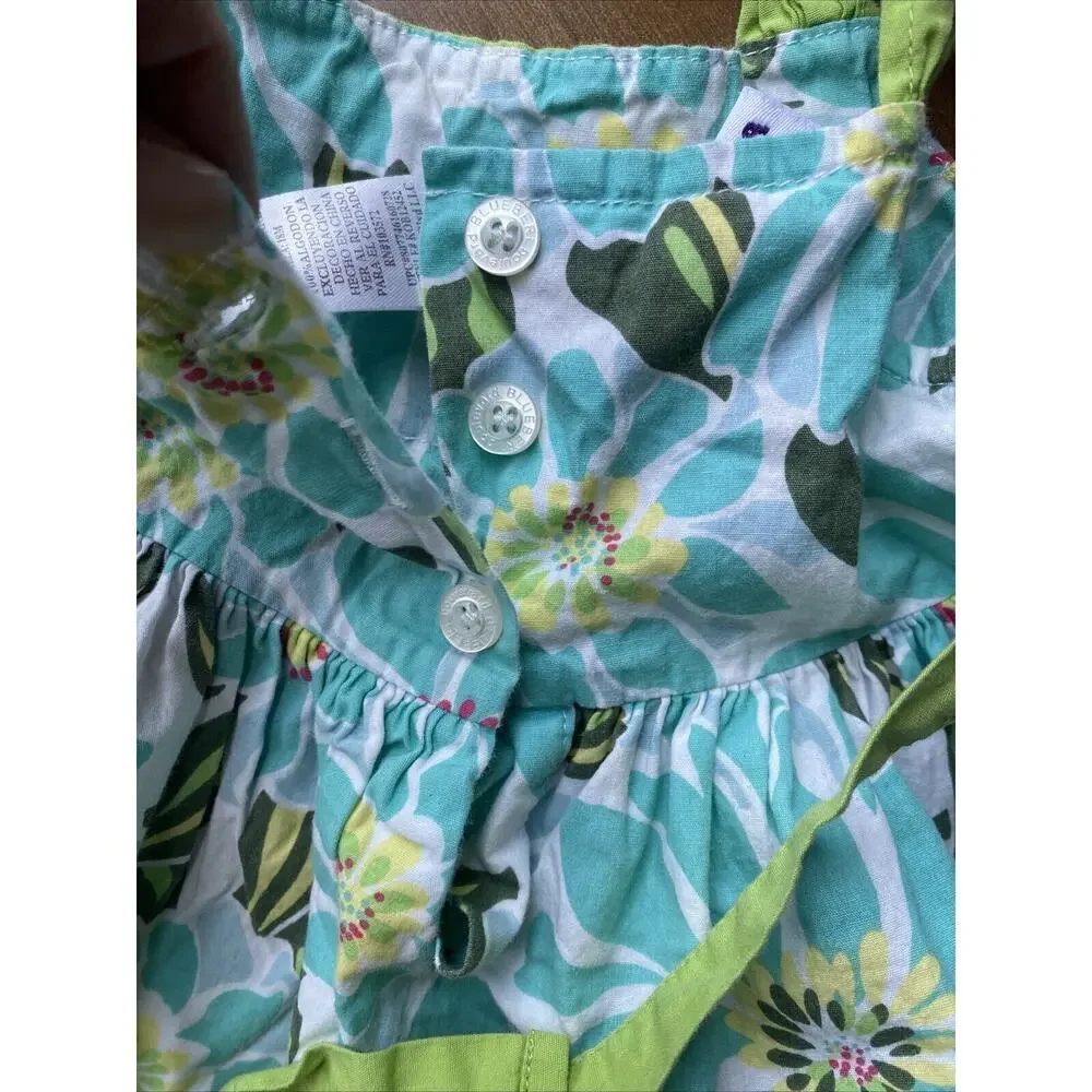 Bluberi Boulevard‎ Toddler Blue Floral Spring Easter Dress 18 Months